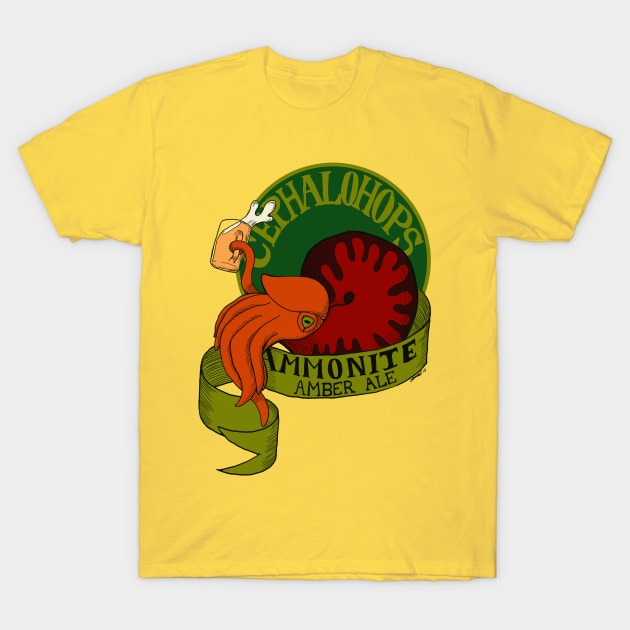 Ammonite Amber Ale T-Shirt by MoBo